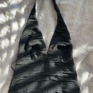 Silence + Noise Black Textured Garment